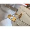 Hermes Kelly Mini II Sellier Bag In Tourterelle Epsom Leather GHW