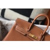 Hermes Birkin 25 Bag In Gold Clemence Leather with GHW