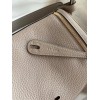 Hermes Lindy 26 Handmade Bag In Gris Asphalt Clemence Leather