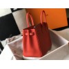 Hermes Birkin 30 Bag in Red Clemence Leather with GHW