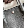 Hermes Garden Party 30 Handmade Bag in Black Clemence Leather