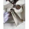 Hermes Kelly Danse II Handmade Bag In Pearl Grey Evercolor Calfskin