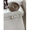 Hermes Kelly Danse II Handmade Bag In Pearl Grey Evercolor Calfskin