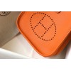 Hermes Evelyne III Mini Bag In Orange Clemence Leather