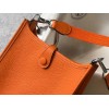 Hermes Evelyne III Mini Bag In Orange Clemence Leather