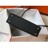 Hermes Kelly Mini II Sellier Bag In Black Epsom Leather