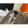 Hermes Kelly 28cm Sellier Bag in Gris Asphalt Epsom Calfskin GHW