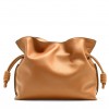 Loewe Flamenco Clutch Bag In Brown Calfskin