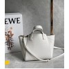 Loewe Hammock Nugget Bag In White Calfskin