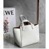 Loewe Hammock Nugget Bag In White Calfskin