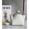 Loewe Hammock Nugget Bag In White Calfskin