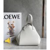 Loewe Hammock Nugget Bag In White Calfskin