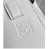 Loewe Hammock Nugget Bag In White Calfskin