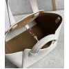 Loewe Hammock Nugget Bag In White Calfskin