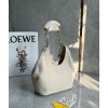 Loewe Small Squeeze Bag in White Nappa Lambskin