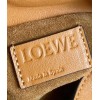 Loewe Flamenco Nano Clutch In Brown Nappa Leather