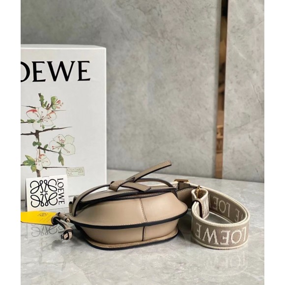 Loewe Gate Dual Mini Bag In Sand Calfskin Loewe Gate Dual Mini Bag In Sand Calfskin