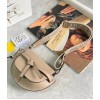 Loewe Gate Dual Mini Bag In Sand Calfskin