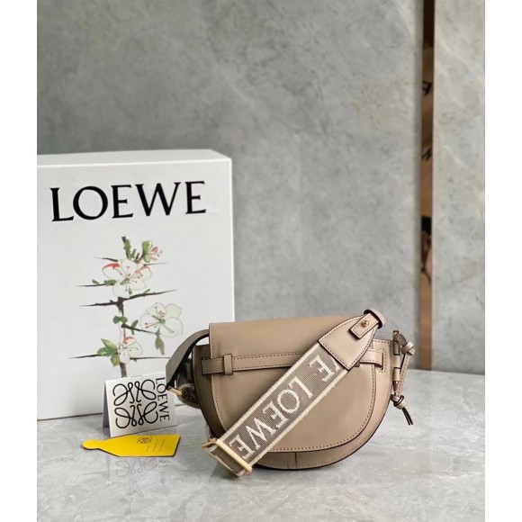 Loewe Gate Dual Mini Bag In Sand Calfskin Loewe Gate Dual Mini Bag In Sand Calfskin