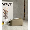 Loewe Puzzle Mini Bag In Ochre/White/Taupe Calfskin