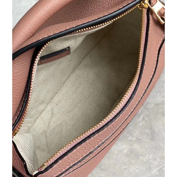 Loewe Puzzle Mini Bag In Dark Blush Grained Calfskin Loewe Puzzle Mini Bag In Dark Blush Grained Calfskin