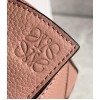 Loewe Puzzle Mini Bag In Dark Blush Grained Calfskin