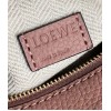Loewe Puzzle Mini Bag In Dark Blush Grained Calfskin