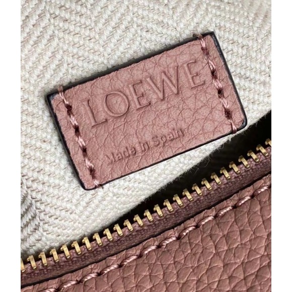 Loewe Puzzle Mini Bag In Dark Blush Grained Calfskin Loewe Puzzle Mini Bag In Dark Blush Grained Calfskin