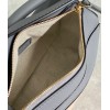 Loewe Puzzle Mini Bag In Asphalt Grey/Nude/Green Calfskin