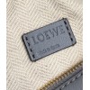 Loewe Puzzle Mini Bag In Asphalt Grey/Nude/Green Calfskin