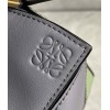 Loewe Puzzle Mini Bag In Asphalt Grey/Nude/Green Calfskin