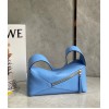 Loewe Puzzle Hobo Bag In Blue Nappa Calfskin