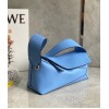 Loewe Puzzle Hobo Bag In Blue Nappa Calfskin