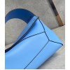 Loewe Puzzle Hobo Bag In Blue Nappa Calfskin
