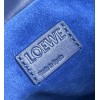 Loewe Flamenco Clutch Bag In Dark Purple Leather