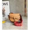 Loewe Gate Dual Mini Bag In Brown Calfskin