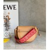 Loewe Gate Dual Mini Bag In Brown Calfskin