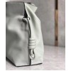 Loewe Flamenco Clutch Bag In Ash Grey Calfskin