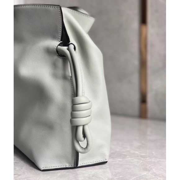 Loewe Flamenco Clutch Bag In Ash Grey Calfskin Loewe Flamenco Clutch Bag In Ash Grey Calfskin