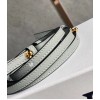 Loewe Flamenco Clutch Bag In Ash Grey Calfskin
