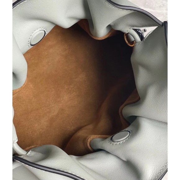 Loewe Flamenco Clutch Bag In Ash Grey Calfskin Loewe Flamenco Clutch Bag In Ash Grey Calfskin