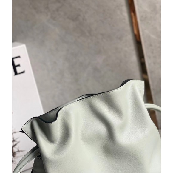 Loewe Flamenco Clutch Bag In Ash Grey Calfskin Loewe Flamenco Clutch Bag In Ash Grey Calfskin
