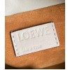 Loewe Flamenco Clutch Bag In Ash Grey Calfskin