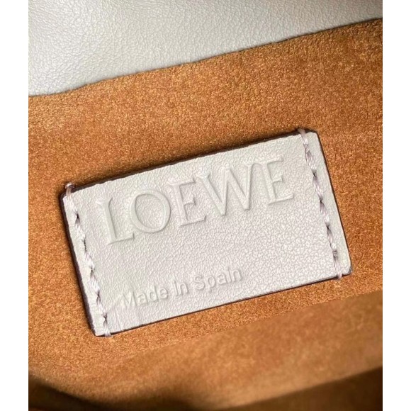 Loewe Flamenco Clutch Bag In Ash Grey Calfskin Loewe Flamenco Clutch Bag In Ash Grey Calfskin