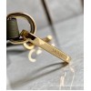Loewe Puzzle Mini Bag In Green/Oat Calfskin