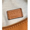 Loewe Puzzle Mini Bag In Brown Grained Calfskin