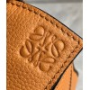 Loewe Puzzle Mini Bag In Brown Grained Calfskin