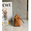Loewe Puzzle Mini Bag In Brown Grained Calfskin