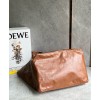 Loewe Fold Shopper Bag in Brown Paper Calfskin