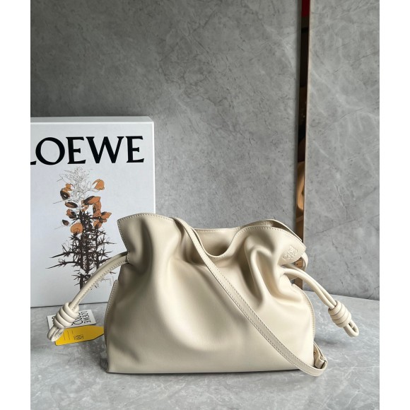 Loewe Flamenco Clutch Bag In Angora Calfskin Loewe Flamenco Clutch Bag In Angora Calfskin